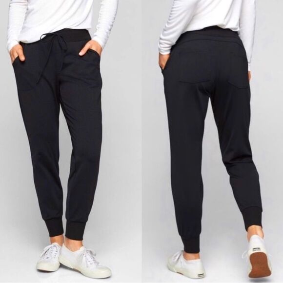 Athleta Jogger Pants Black - Picture 1 of 7